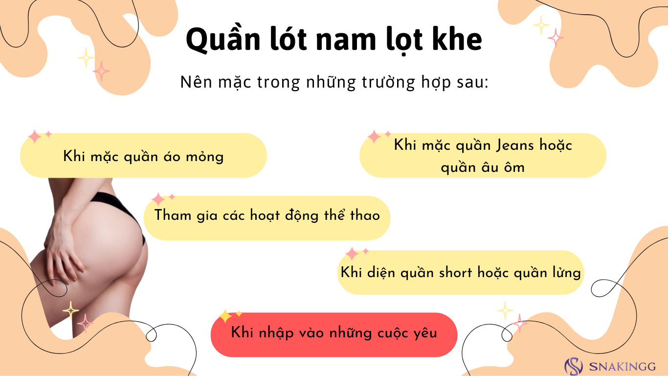 Quần lót nam lọt khe sự lựa chọn táo bạo