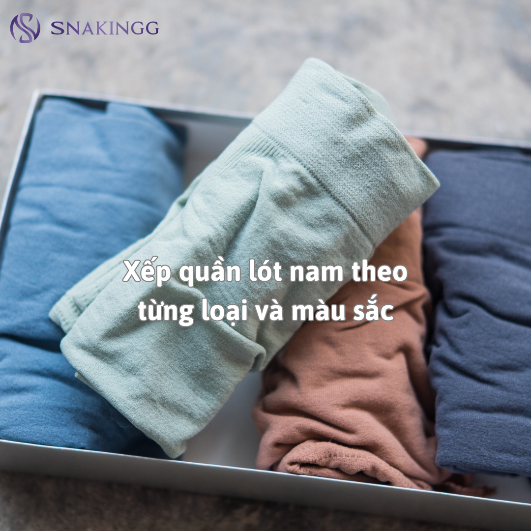 Sắp xếp quần lót theo màu